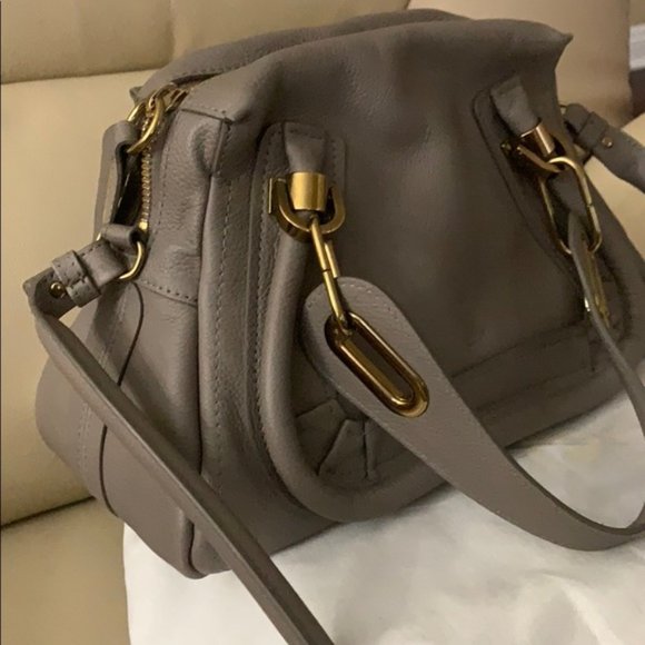 Chloe small Paraty satchel (Motty grey) - Picture 9 of 11